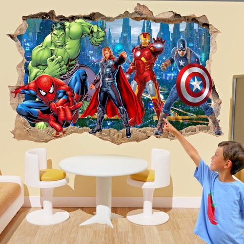 Superheroes wall stickers - wall,