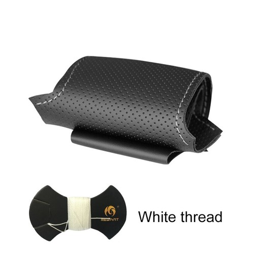 Black artificial leather - black,