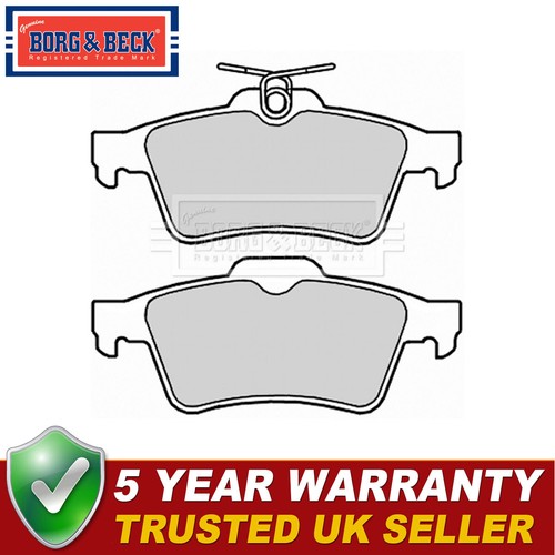 Borg beck rear brake pads - rear,