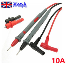 Digital Multimeter Test Leads 10A Quality Extension Lead Probes Volt Meter Cable