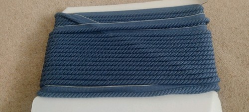 Flanged piping cord 19mm denim - piping,