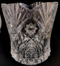 Mint Cond. 8.5"X7" JG DURAND Vincennes Lead Cut Crystal Champagne Bucket #237G