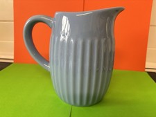 One Litre Blue Ceramic Jug/Pitcher, Never Been Used, Excellent Condition
