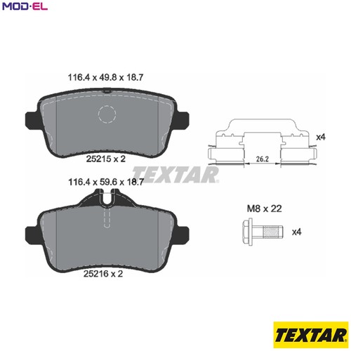 Brake pad set disc - pad,