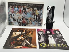 Queen Ten Stamp Set + Postcards + Bohemian Rhapsody Wristband 