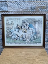 Vintage Framed Print Bandelures James Gillray Ltd Ed 110/2500