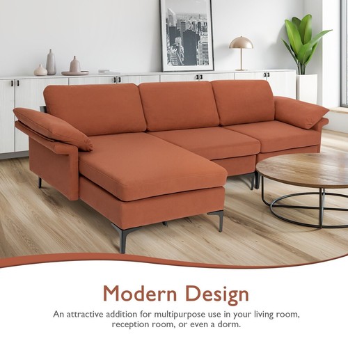 Modular shaped seater sofa - modular, l-shaped