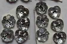 22 pcs Heart Daisy Flower Buttons Children Knitting Sewing Crocheting Craft #23