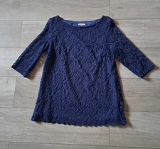 Damart Dark Blue Floral Lace