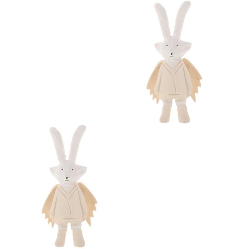 Set small carved bunny - 2,