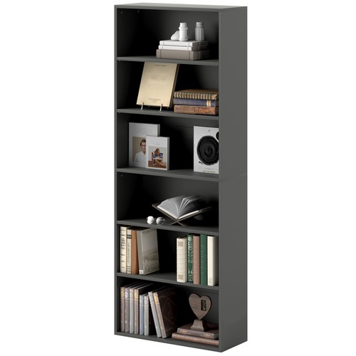 Homcom tier bookshelf - 6-tier,