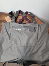 Simms Womens Tributary Fishing Waders Stocking Foot Basalt Gray Medium 8-9 New