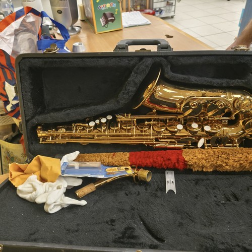 Saxophone with carry case - saxophone,