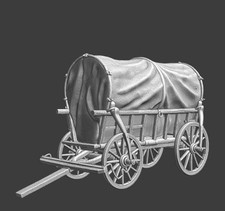 28mm Medieval Wagon with cover