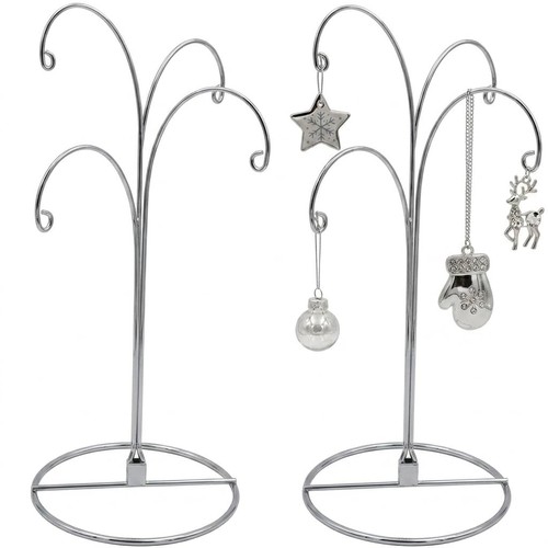 Chrome bauble ornament - 12",