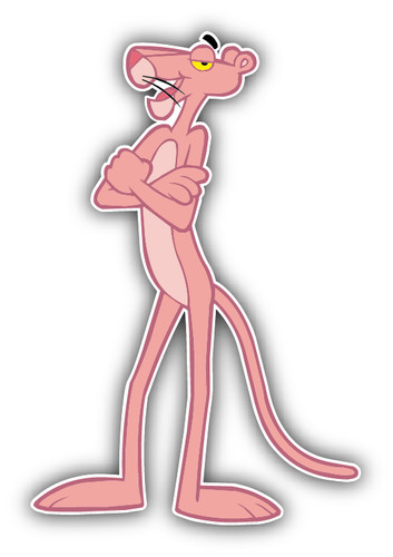 Pink panther serious cartoon - panther,