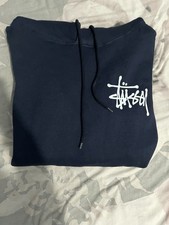 Stussy Navy Blue Hoodie Size
