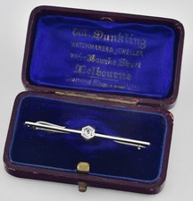 Antique 9ct White Gold Diamond