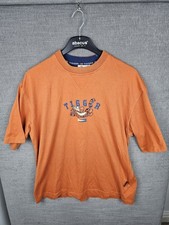 Disney Store Winnie The Pooh Tigger Embroidered Orange T-Shirt Size L Vintage 