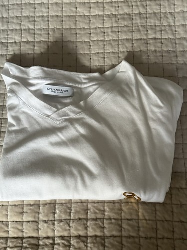 Stefano ricci white neck - white, t