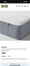 King size mattress IKEA VESTERÖY Double Pocket Sprung (Medium firm) *COLLECTION*