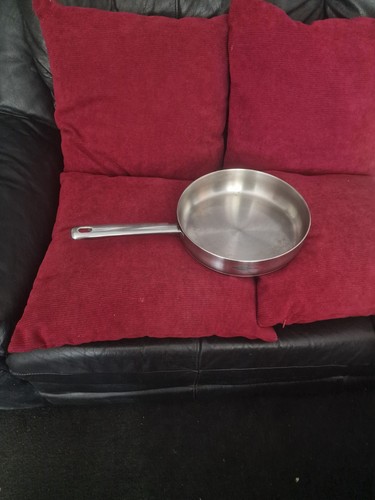 Stainless steel frying pan - steel,
