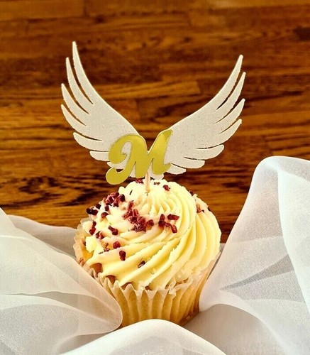 Angel wings cupcake toppers