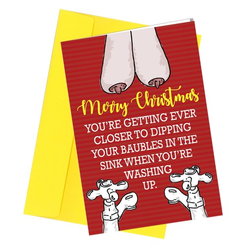 347 christmas card rude - #347,
