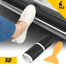 4PCS Carbon Scuff Car Fiber