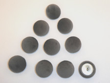 10 x Upholstery Buttons in GREY - Plush Velvet (Size: 25mm)