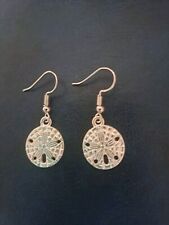 BOHO DISC EARRINGS.DANGLY.SAND DOLLAR.HIPPY.NOVRLTY.GIFT.FREE P&P