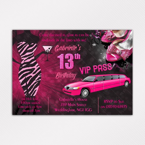 Personalised limo birthday - personalised,