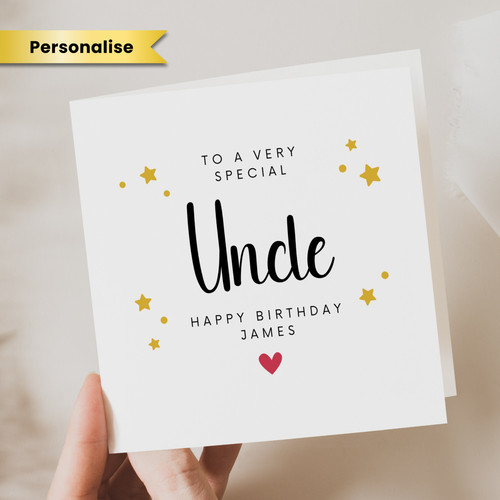 Personalised uncle birthday - personalised,