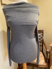 Zara Soft Grey Bardot Off-shoulder Jumper Size L  Brand New Never Worn