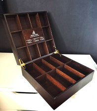 18 Grids Wooden Organiser Belt Watch Sock Case Box Jewellery Storage Swole Panda