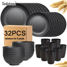 🍽️ 32pc Wheat Straw