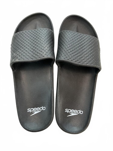 Speedo black slide sandals - black,