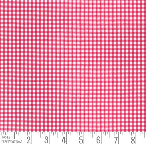 Gingham polycotton fabric - gingham,