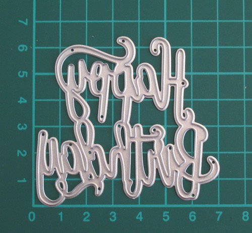Happy birthday metal cutting - happy,