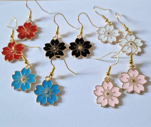 Enamel sakura flower drop