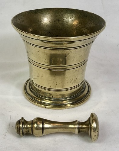 Antique pestle mortar bowl - pestle,