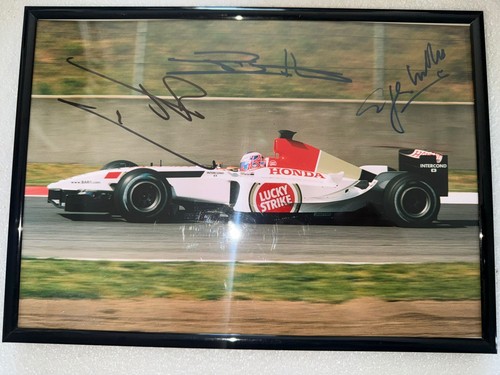 Jenson button signed 12x8 - jenson,
