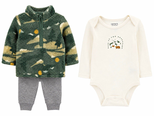 Carter piece fleece camo - 3-piece,