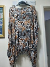 Kaftan And Poncho-style Top