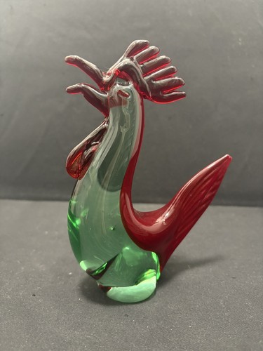 Murano glass animal rooster - murano,
