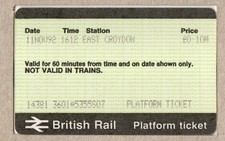 East Croydon S07 - APTIS platform ticket - final example from S07  - Croydon CR0