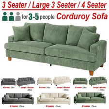 Modern 2/3 Seater Corduroy