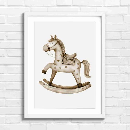 Whimsical wooden rocking horse - whimsical,