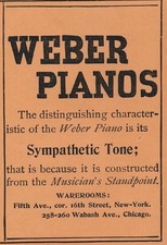 Magazine Ad - 1897 - Weber