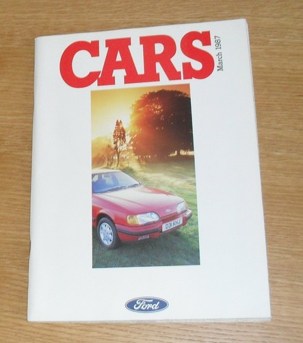 Ford brochure 1987 fiesta xr2 - 1987,